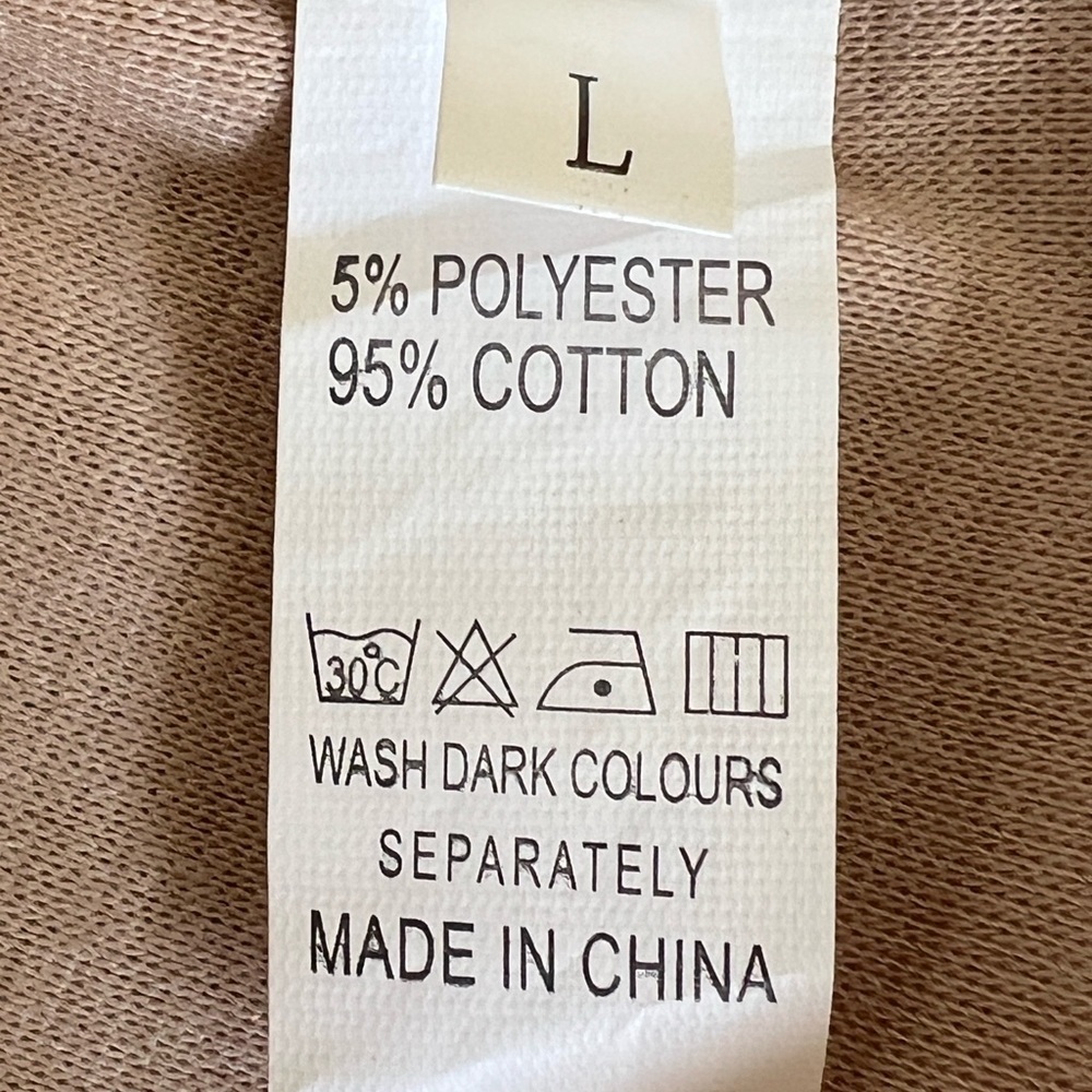 Tan and White Women's Raglan Sleeve Top - Picture 6 of 6